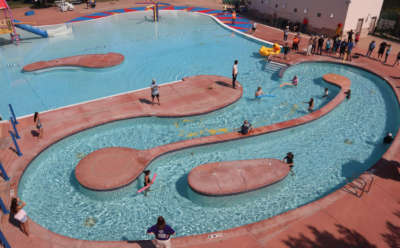 Birdseye view of Fort Collins City Pool